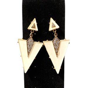 Late 80s Art Deco Revival Statement Earrings